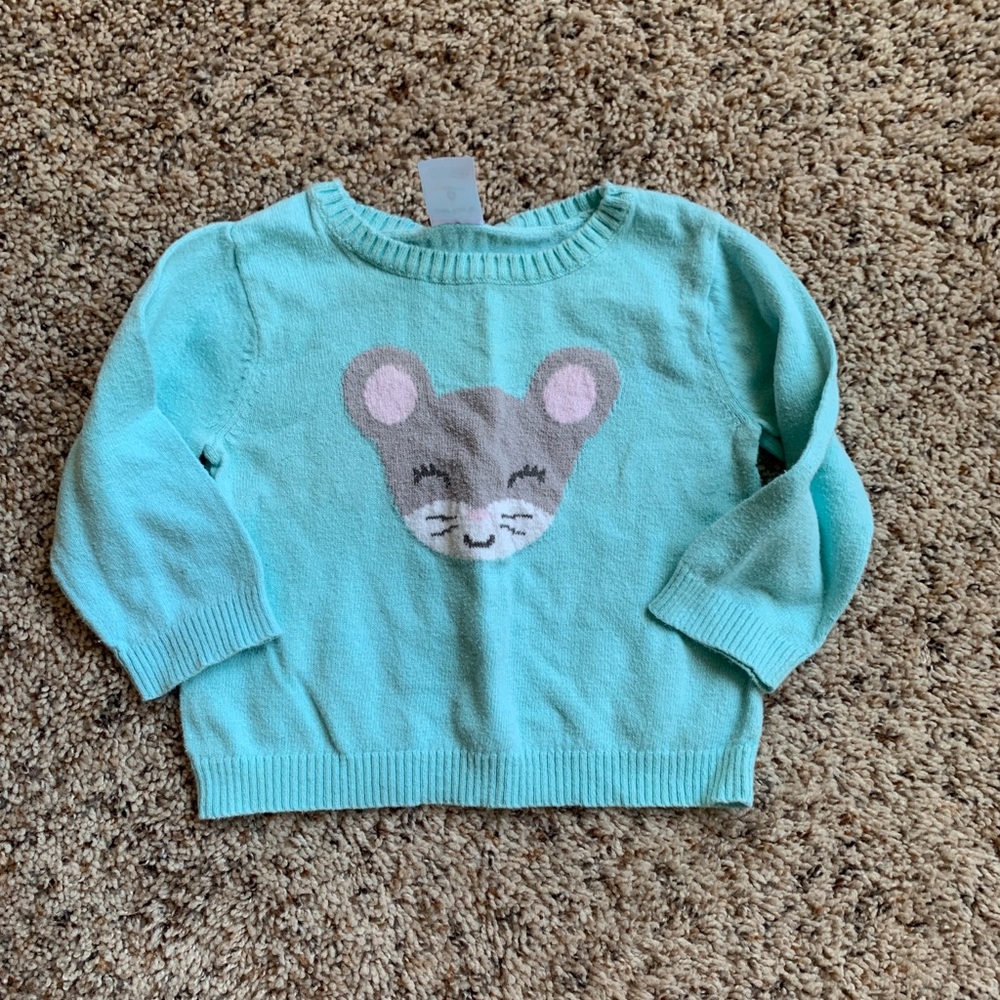 Baby Girl Mouse Sweater
